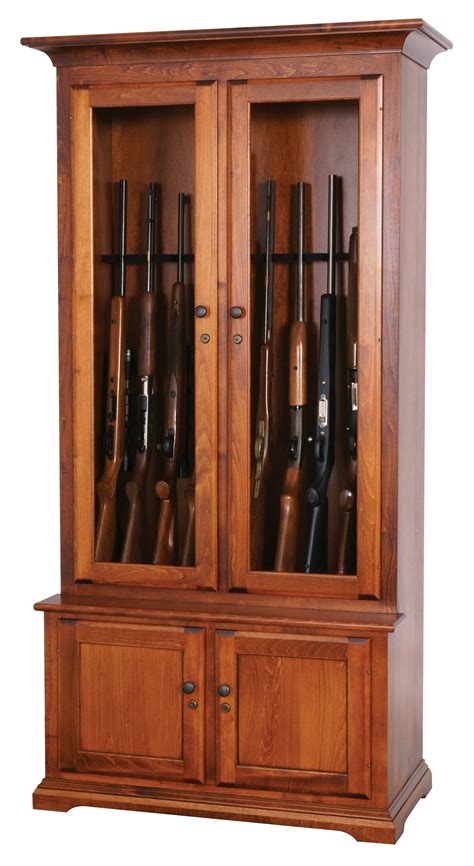 wooden gun cabinets for rifles